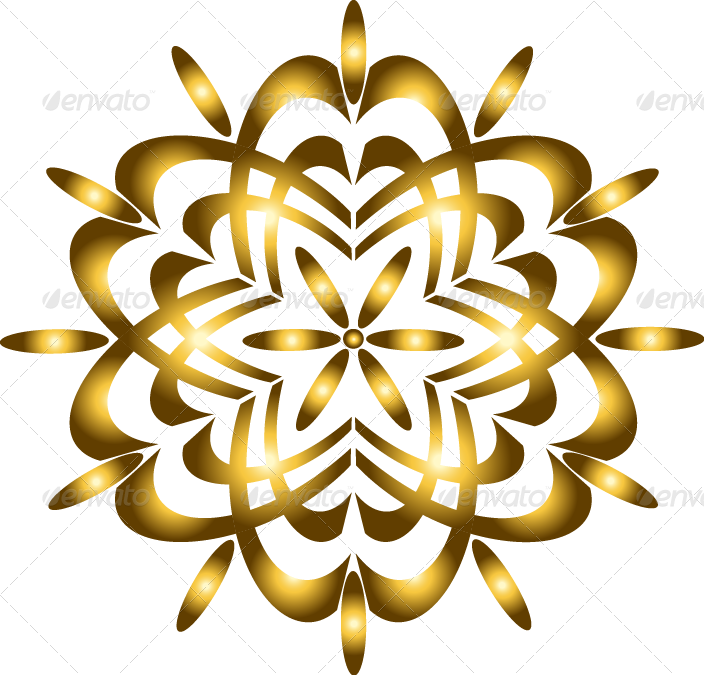 Collection of Gold Patterned Borders and Items by tatyanamh | GraphicRiver